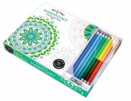 Vive Le Color! Harmony (Adult Coloring Book and Pencils): Color Therapy Kit 1419720538 Book Cover