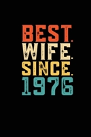 Best. Wife. Since. 1976: Daily journal 100 page 6 x 9 Retro 43rd Wedding Anniversary notebook for Her to jot down ideas and notes 1693737000 Book Cover