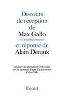 Discours de réception à l'Académie française 2213636338 Book Cover