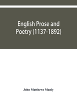 English Prose and Poetry: 1137 - 1892 9353950120 Book Cover