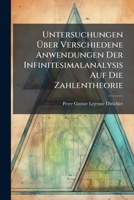 Untersuchungen Über Verschiedene Anwendungen Der Infinitesimalanalysis Auf Die Zahlentheorie 1148284311 Book Cover