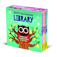 Hoot’s Early Learning Library : Hoot's First Book of Numbers, Hoot's First Book of the Body, Hoot's First Book of Animals, Hoot's First Book of Colors 1684646987 Book Cover