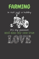 Farming Is Not Just A Hobby Notebook Journal: Blanked ruled white page notebook with farm theme 1692588133 Book Cover