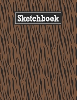 Sketchbook: 8.5 x 11 Notebook for Creative Drawing and Sketching Activities with Tiger Skin Themed Cover Design 1670569985 Book Cover
