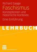 Faschismus: Konzeptionen Und Historische Kontexte. Eine Einfuhrung 3531153870 Book Cover