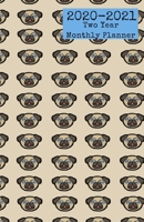 2020-2021 Two Year Monthly Planner: Pug Dog Small Pocket Calendar 5.06 x 7.81 1698990022 Book Cover