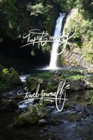 Keep it Moving - Travel Journal: 6x9 Inch Lined Travel Journal/Notebook - Waterfall, Green, Peaceful, Nature, Landscape, Calligraphy Art with photography 1986103374 Book Cover