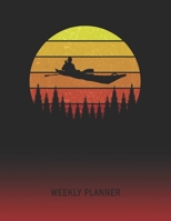 Weekly Planner: Kayaking | 2020 - 2021 | Plan Weeks for 1 Year | Retro Vintage Sunset Cover | January 20 - December 20 | Planning Organizer Writing ... | Plan Days, Set Goals & Get Stuff Done 1692522876 Book Cover