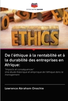 De l'�thique � la rentabilit� et � la durabilit� des entreprises en Afrique 620270246X Book Cover