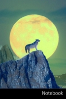 Notebook: Wolf / Wölfe Notizbuch / persönliches Tagebuch / Schreibheft / Logbuch / Planer / Vokabelheft / Notizen - 6 x 9 Zoll (15,24 x 22,86 cm, ca. ... Seiten mit Datumslinie, glänzendes Cover. 1675890226 Book Cover