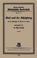 Gott Und Die Schopfung: Aus Der Philosophie Des Thomas Van Aquino 3663153894 Book Cover