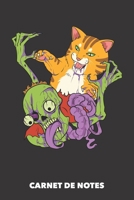 Carnet de Notes: Chats contre zombies A5 blanc - 120 pages pour propri�taires de chats 1686587201 Book Cover