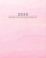 2020 Weekly and Monthly Planner: 52 Week from Jan 1, 2020 to Dec 31, 2020 - Calendar and Organizer with Calendar Views 1695918266 Book Cover