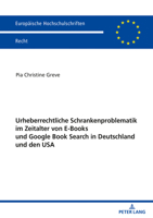 Urheberrechtliche Schrankenproblematik Im Zeitalter Von e-Books und Google Book Search in Deutschland und Den USA 3631821956 Book Cover