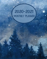 2020-2021 Monthly Planner: Blue Forest - LARGE 24 Months Calendar - 2 Year Diary Journal - Multi Year Schedule Organizer - January 2020 to December 2021 Agenda Notebook with Inspirational Quotes 1692790951 Book Cover