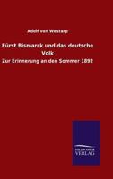 Furst Bismarck Und Das Deutsche Volk 1141460777 Book Cover