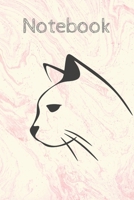 marble cat notebook: Cute Inspirational Notebook marble Gift for Women, men , Teachers; Trendy Marble Notebook 1654347752 Book Cover