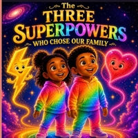 The Three Superpowers Who Chose Our Family: A Journey of Imagination, Courage and Love for Every Child. B0H6T3QYY8 Book Cover