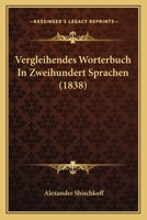 Vergleihendes Worterbuch In Zweihundert Sprachen (1838) 1165154560 Book Cover