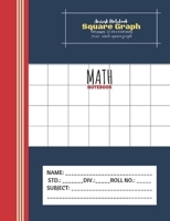 Amiesk Notebook | Math Notebook | Square graph pages | 7x10 1inch square graph |140 pages (7.44 x 9.69 inch) 1687084696 Book Cover