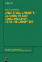 Unsterblichkeitsglaube in den griechischen Versinschriften 3110281775 Book Cover