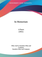 In Memoriam: A Poem 1161896783 Book Cover