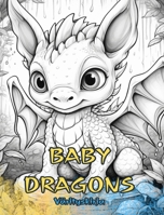 BABY DRAGONS Värityskirja: Söpöjä malleja lapsille ja aikuisille väritettäväksi ja nautittavaksi. (Finnish Edition) B0CQKP3NZ8 Book Cover