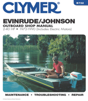 Evinrude/Johnson 2-40 HP Outboards, 1973-1990: Outboard Shop Manual 0892875542 Book Cover