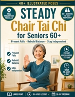 Steady Chair Tai Chi for Seniors Over 60: Prevent Falls & Improve Balance Without Standing | Fully Seated Strength Routines for 60+ Seniors | Video Guided Chair-Based Program with Large Print B0H7QRLVKH Book Cover