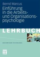 Einführung in Die Arbeits- Und Organisationspsychologie 3531167243 Book Cover