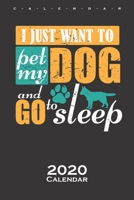 Stroke the dog Calendar 2020: Annual Calendar for Dog lovers and animal lovers B084QL1111 Book Cover