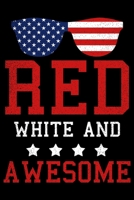 Red White and Awesome: 6x9 120 pages quad ruled Your personal Diary 1674051239 Book Cover