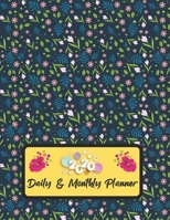 2020 Daily And Monthly Planner: Jan 1, 2020 to Dec 31, 2020 Weekly Daily & Monthly Planner + Calendar Views with Flower Pattern Great Planner Gift For Flower Lover 1651097445 Book Cover