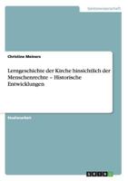 Lerngeschichte Der Kirche Hinsichtlich Der Menschenrechte - Historische Entwicklungen 3640478096 Book Cover
