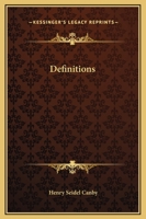 Definitions: Essays in Contemporary Criticism 9354755151 Book Cover