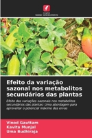 Efeito da variação sazonal nos metabolitos secundários das plantas (Portuguese Edition) 620713611X Book Cover