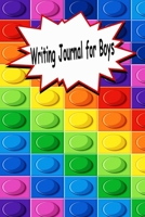 Writing Journal for Boys: Cool LEGO Pattern Notebook with Lined : Perfect for Prayer/Gratitude/Summer Camp/Travel or Daily Journal for ... & Write In 1678974943 Book Cover