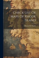 Check List Of Maps Of Rhode Island 1020543493 Book Cover