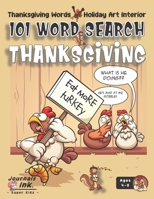 Thanksgiving Word Search Book for Kids Ages 4-8: 101 Puzzle Pages. Easy to Hard Words. Custom Art Interior. Cute fun gift! SUPER KIDZ. Chicken Protesting Turkey. B08L4FSYXT Book Cover