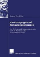 Interessengruppen und Rechnungslegungsregeln 3835002422 Book Cover