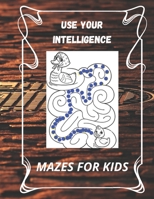 use your intelligence: Maze Puzzle Book For Kids -boys and girls-: Maze fun learning Activity Workbook for Children, boys and girls. 8.5 x 11 B088Y8VPKK Book Cover