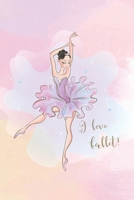 Ballet Notebook For Girls: Diary With Writing Prompts and Sketch Box to Introduce Young Girls Age 4-8 Who Love Ballet to the Enjoyment of Daily Journaling 1696794099 Book Cover