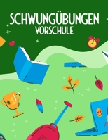 Schwungübungen Vorschule: Vorschulblock für Jungen und Mädchen ab 4 Jahren - Buchstaben und Zahlen Lernheft für den Kindergarten und Grundschule - ... mit Schwungübungen (Motiv 2) B08BW5Y56T Book Cover