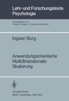 Anwendungsorientierte Multidimensionale Skalierung 3540110798 Book Cover