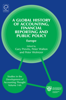 A Global History of Accounting, Financial Reporting and Public Policy: Europe 0857246712 Book Cover