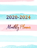 2020-2024 Monthly Planner: 2020-2024 planner. Monthly Schedule Organizer |Agenda Planner For The Next Five Years, Appointment Notebook, Monthly ... (Pastel Watercolor) (2020-2024 calendar) 1695823729 Book Cover