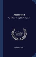 Rhiangerdd: Gwenllian, Gwraig Ednyfed Fychan 1340048469 Book Cover