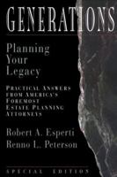 Generations : Planning Your Legacy (Esperti Peterson Institute Contributory Series) 0922943133 Book Cover