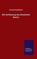 Die Verfassung Des Deutschen Reichs 3846028460 Book Cover