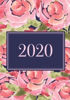 2020: Pink Rose Weekly/Monthly Planner January 2020-December 2020, Calendar Organizer Agenda With Notes, 7x 10 Executive 169747988X Book Cover